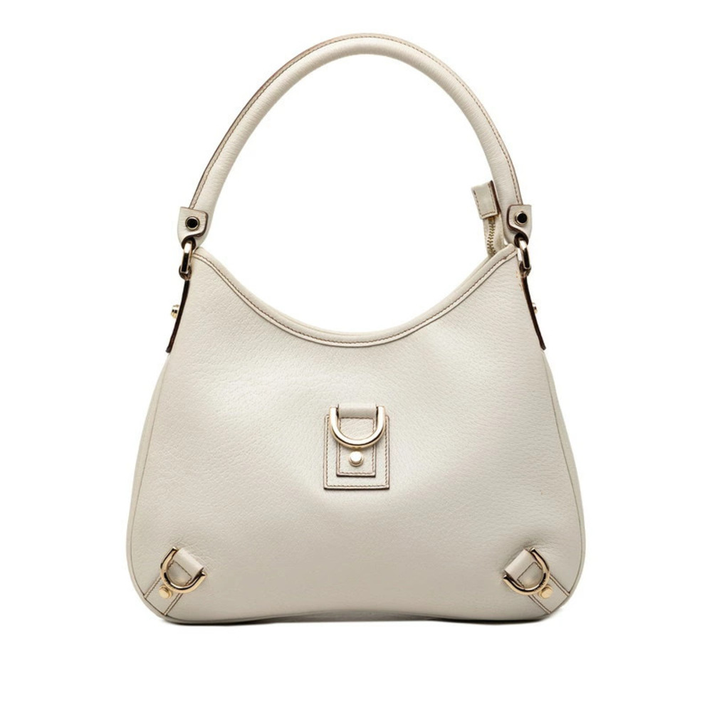 Gucci Abbey Hobo Bag White Leather